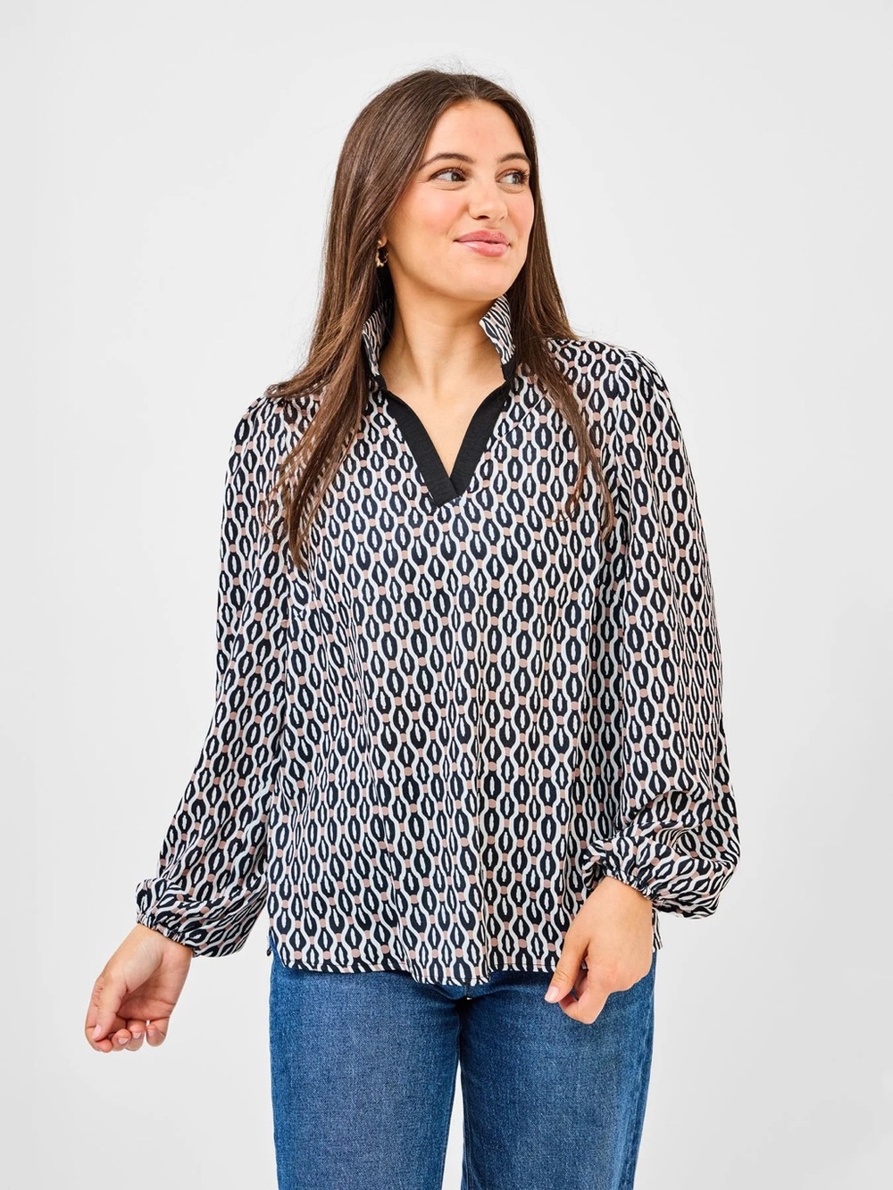 NEW Mary Square Sz Medium Kayla Top Blouse